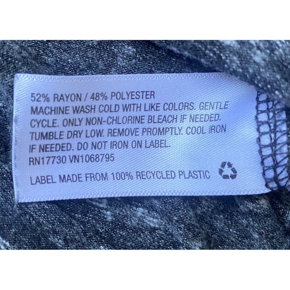 Mossimo Gray Short Sleeve Criss Cross V Neck Tee Size Medium - Picture 6 of 6